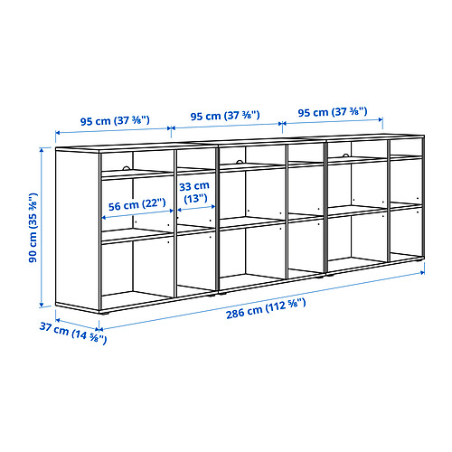 VIHALS shelving combination