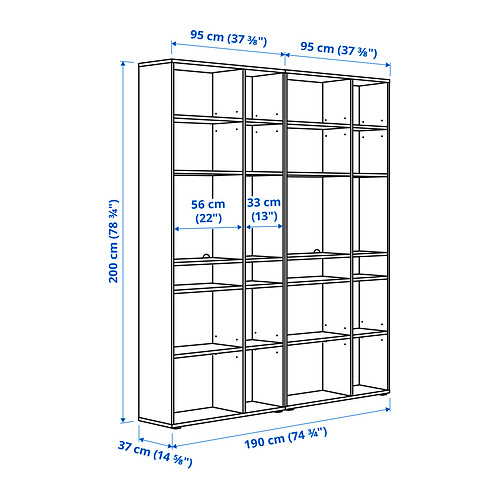 VIHALS shelving combination