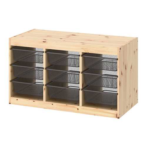 TROFAST, storage combination with boxes