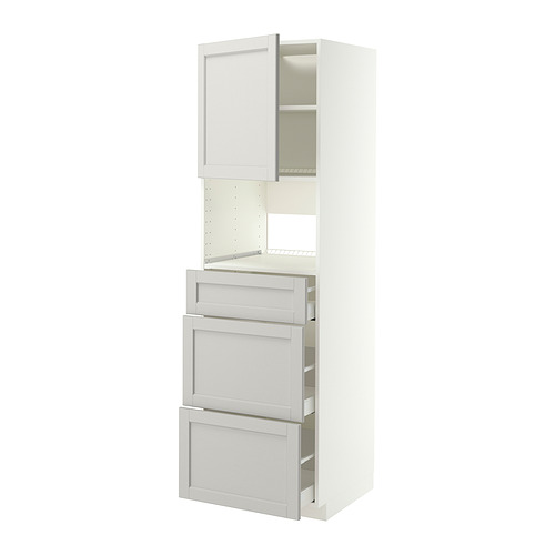 METOD/MAXIMERA high cabinet f built-in appliances