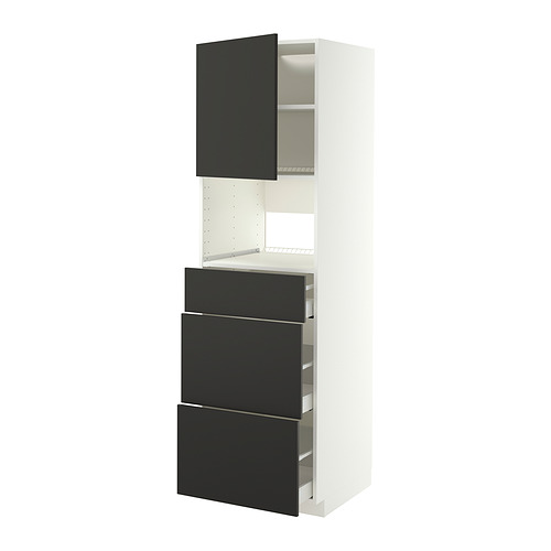 METOD/MAXIMERA high cabinet f built-in appliances