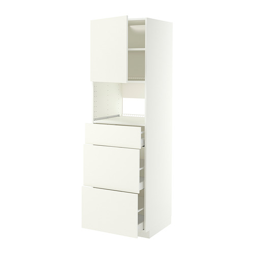 METOD/MAXIMERA high cabinet f built-in appliances