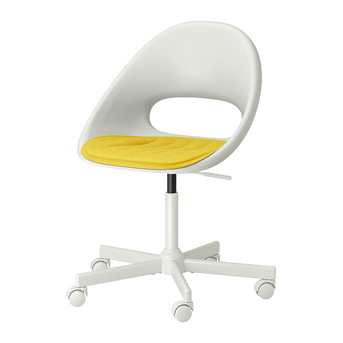 LOBERGET/MALSKÄR, swivel chair + pad