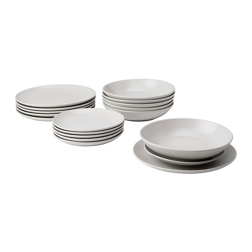 FÄRGKLAR, 18-piece service