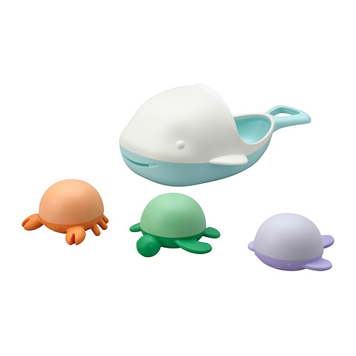 ÄNGSHUMLA, 4-piece bath toy set