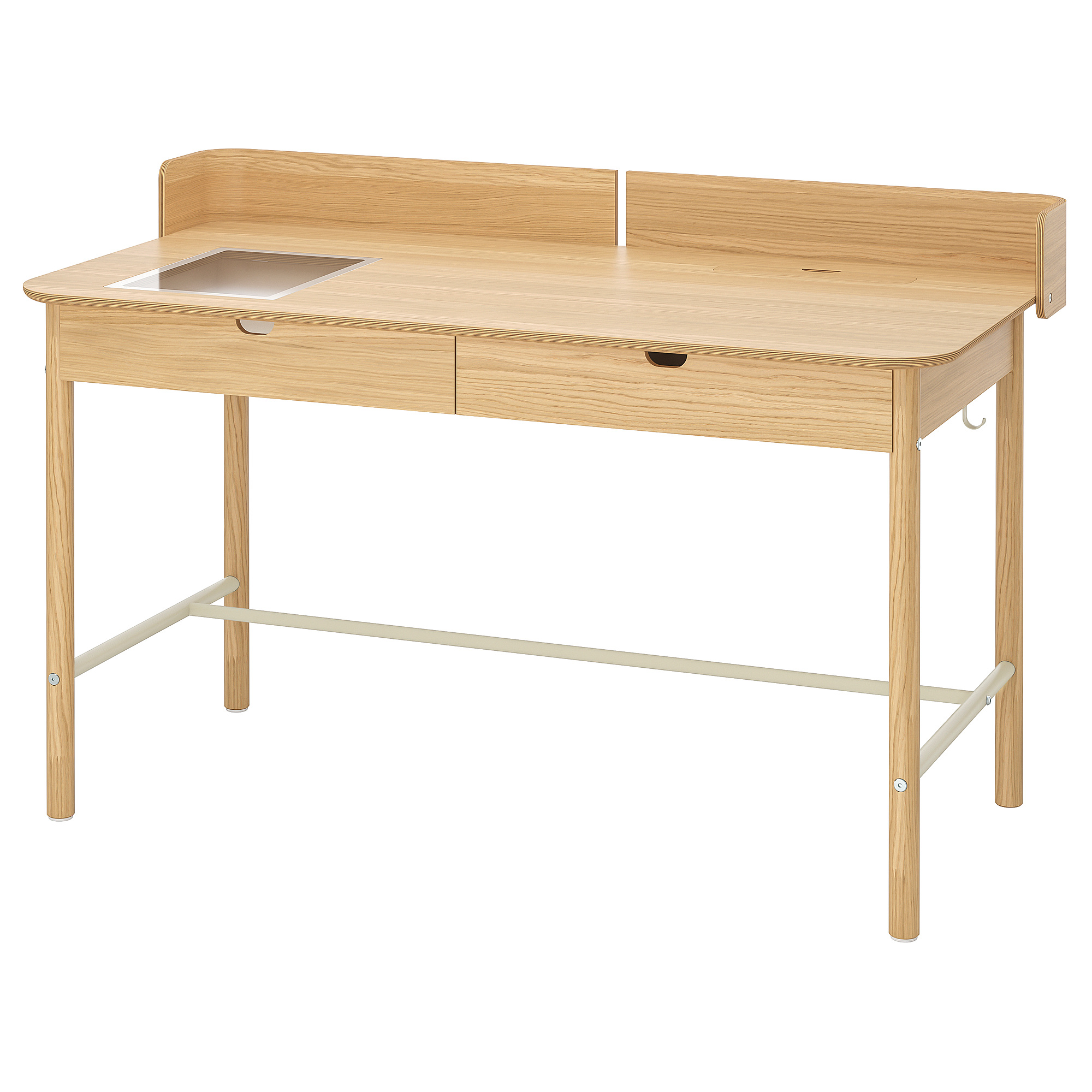 IKEA RIDSPÖ ナチュラルオークデザインデスク 140x70cm IKEA Ísland - Shop for Furniture, Lighting, Home Accessories & More
