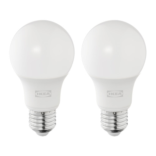 LUNNOM LED bulb E27 470 lumen, dimmable/globe clear glass, 125 mm