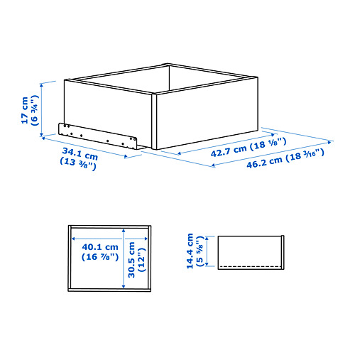 KOMPLEMENT drawer with framed front