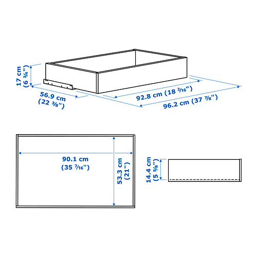 KOMPLEMENT drawer with framed front