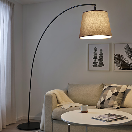 SKOTTORP/SKAFTET, floor lamp, arched