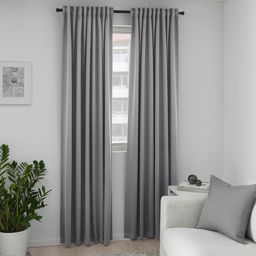 MAJGULL, block-out curtains, 1 pair