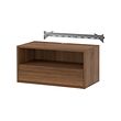 EKET wall mounted media shelf w rail