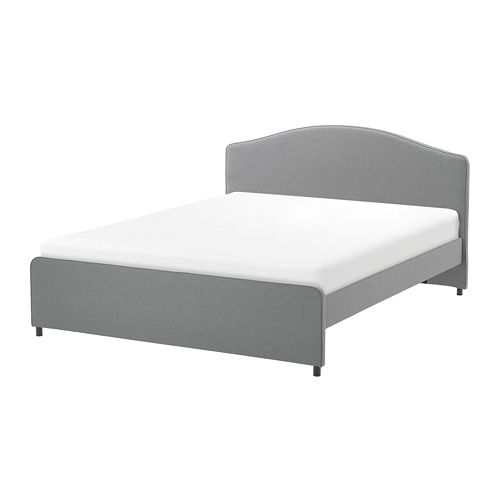 HAUGA, upholstered bed frame