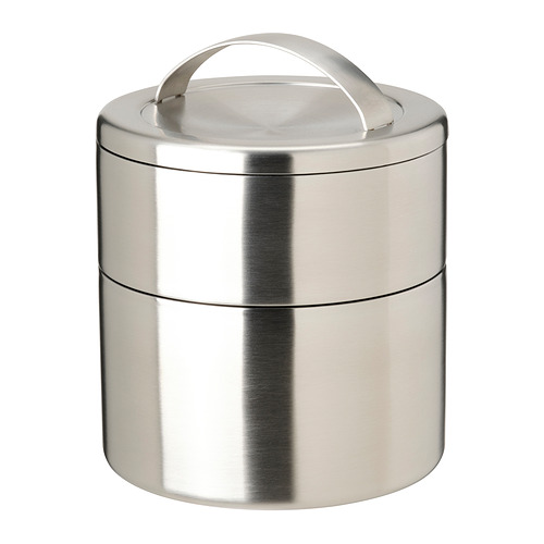 FÖRSKAFFA, insulated tiffin box, 2 tiers