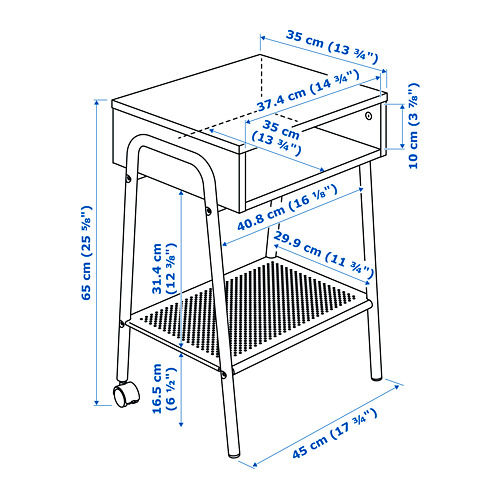 SETSKOG bedside table