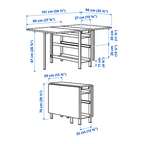 VIHALS/VIHALS table and 2 chairs