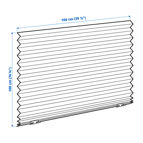 SCHOTTIS block-out pleated blind