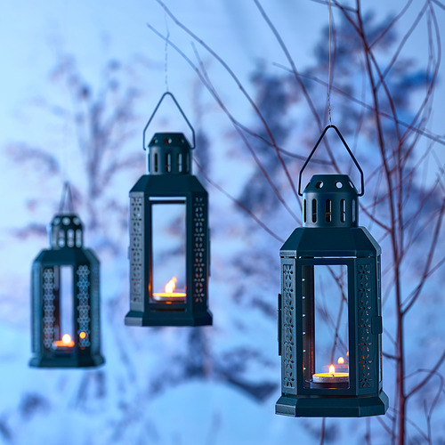 ENRUM, lantern for tealight, in/outdoor