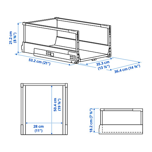 MAXIMERA drawer, high