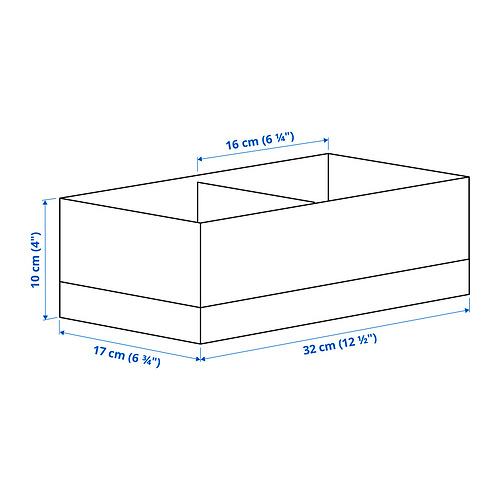 STUK box with compartments