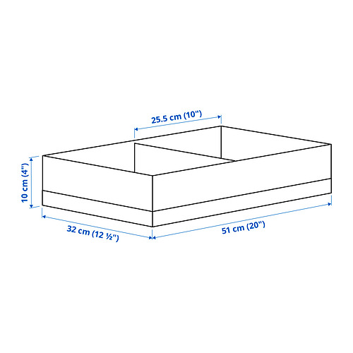 STUK kassi með hólfum