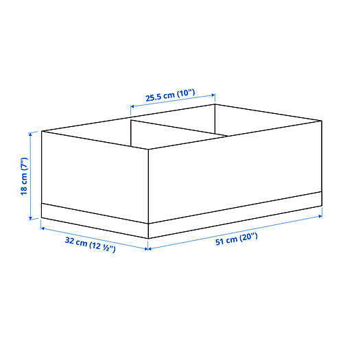STUK kassi með hólfum