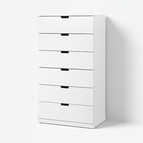 NORDLI, kommóða, sex skúffur