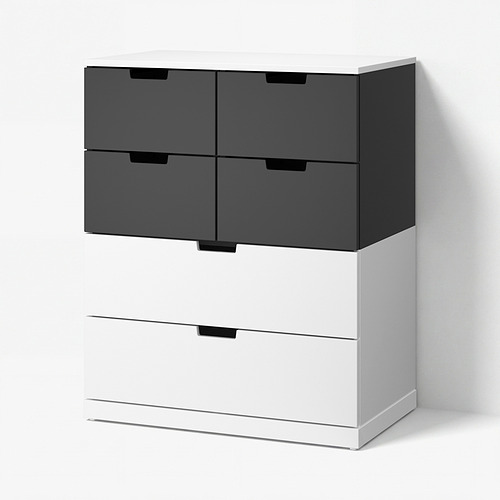 NORDLI, kommóða, sex skúffur