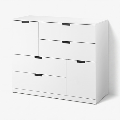 NORDLI kommóða, sex skúffur