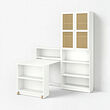BILLY/HÖGADAL bookcase comb w foldable table