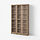 BILLY/OXBERG, bookcase combination w glass doors