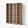 BILLY/OXBERG, bookcase combination w glass doors