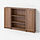 BILLY/OXBERG, bookcase combination with doors