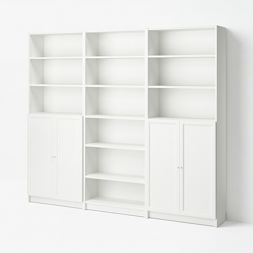 BILLY/OXBERG bookcase combination with doors