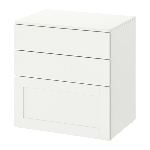 SMÅSTAD/PLATSA, chest of 3 drawers