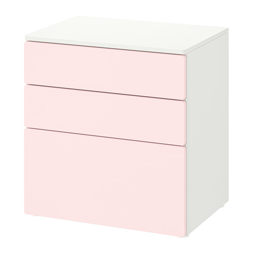 SMÅSTAD/PLATSA, chest of 3 drawers
