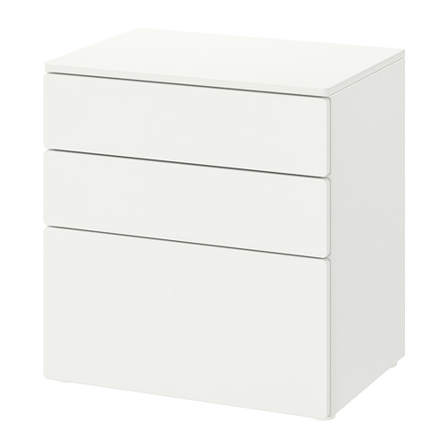 SMÅSTAD/PLATSA, chest of 3 drawers