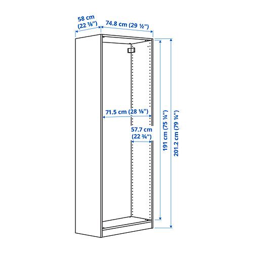 PAX wardrobe frame