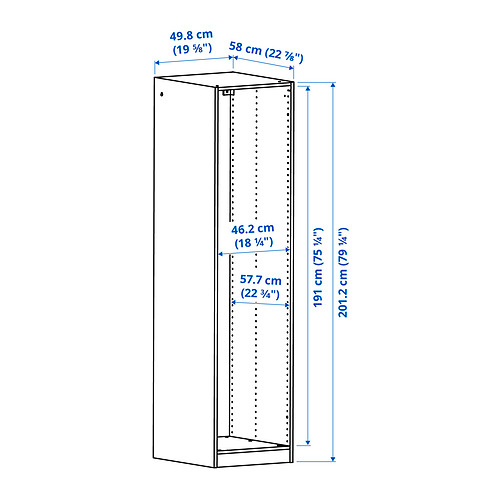 PAX wardrobe frame