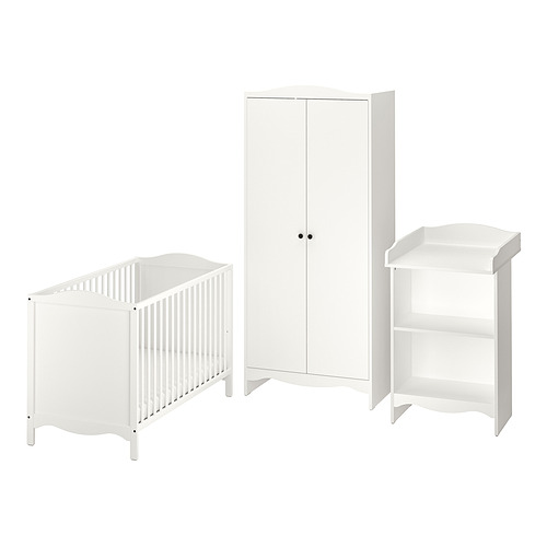 SMÅGÖRA, 3-piece baby furniture set