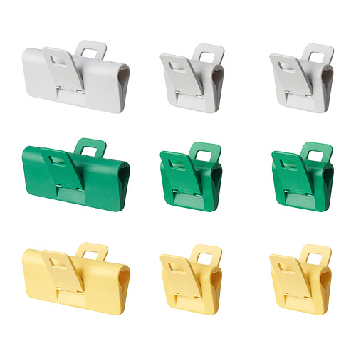 ÖRINGABBORRE sealing clip, set of 9
