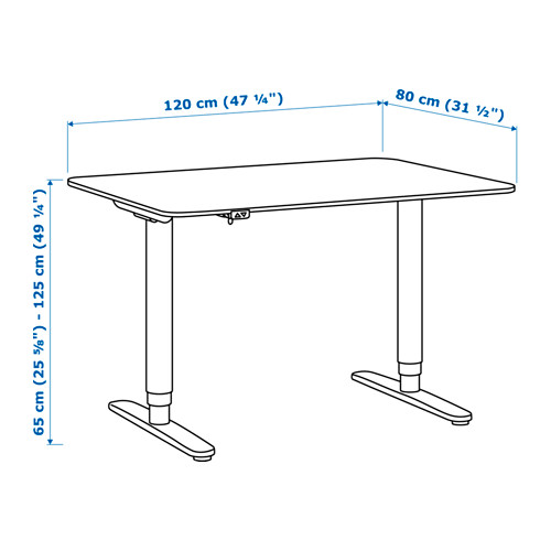 BEKANT desk sit/stand