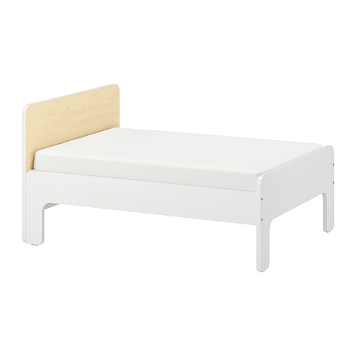 SLÄKT, ext bed frame with slatted bed base