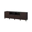 Black-brown hedeviken/stubbarp/dark brown stained oak veneer