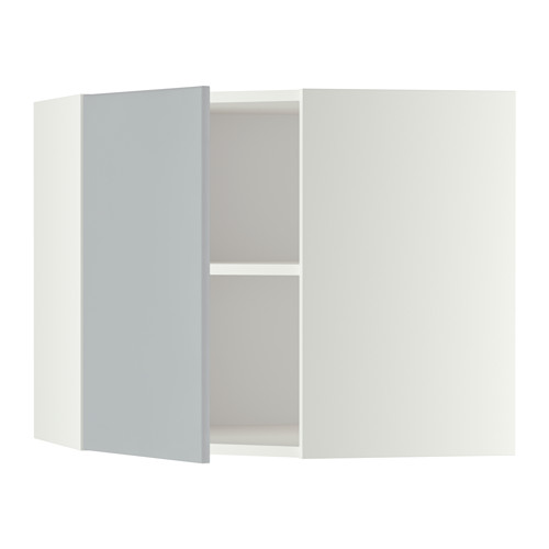 METOD corner wall cabinet with shelves