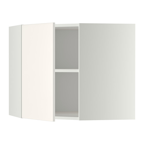 METOD corner wall cabinet with shelves