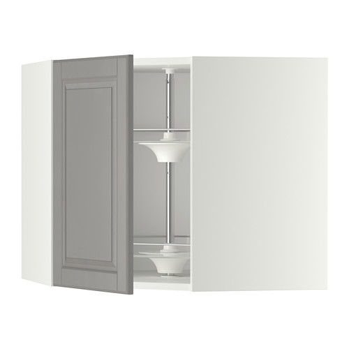 METOD corner wall cabinet with carousel