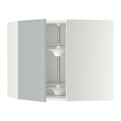 METOD corner wall cabinet with carousel