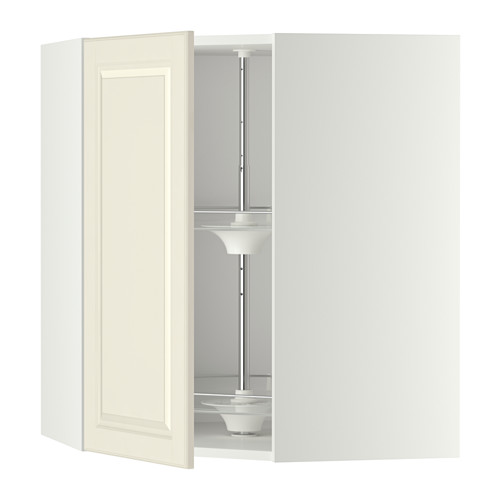 METOD corner wall cabinet with carousel