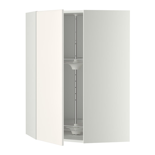 METOD corner wall cabinet with carousel